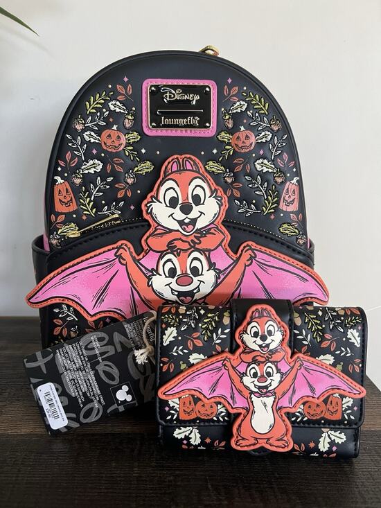 Loungefly Handbags - Loungefly Disney Chip & Dale Bat Halloween Mini Backpack